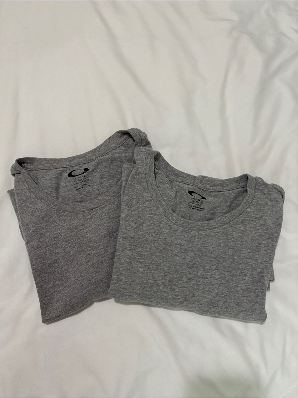 Oakley Gray Heather Crew Neck T-Shirt Pair